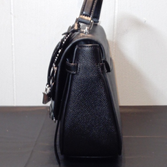 Michael Kors Cassie Lg Leather Flower Satchel - Picture 7 of 8